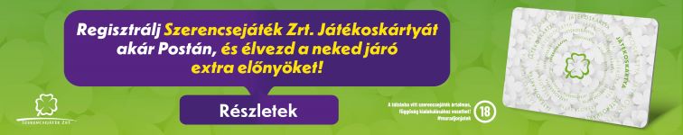 regisztrálj szerencsejáték zrt. játékoskártyát