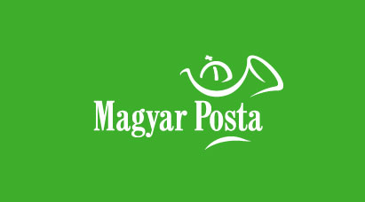 A képen a Magyar Posta logója látható